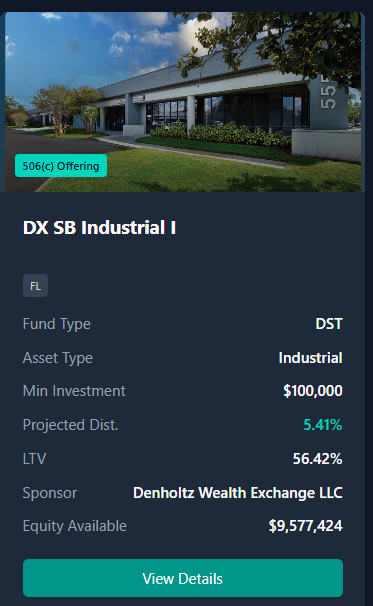 Small multi-tenant warehouse and industrial facility on West Waters Avenue, Tampa Florida