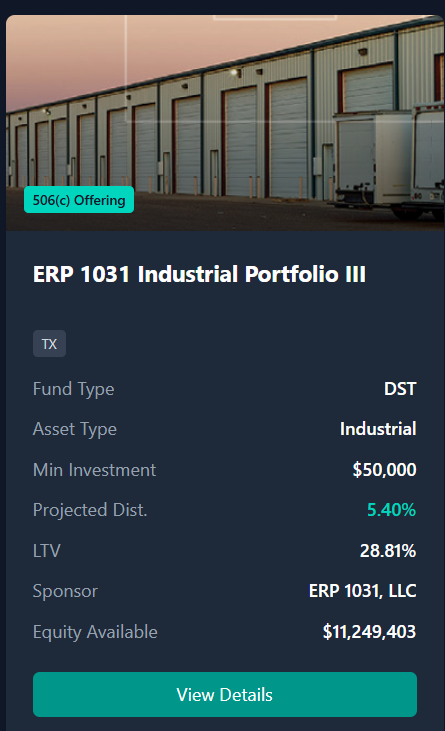Four multi-tenant industrial properties serving Permian Basin businesses in Midland Texas