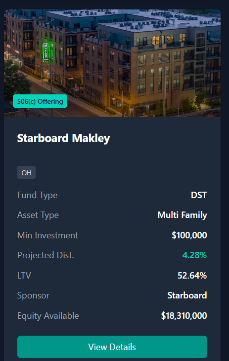 Makley Place multifamily residential community at 210 West 5th Avenue, Columbus Ohio