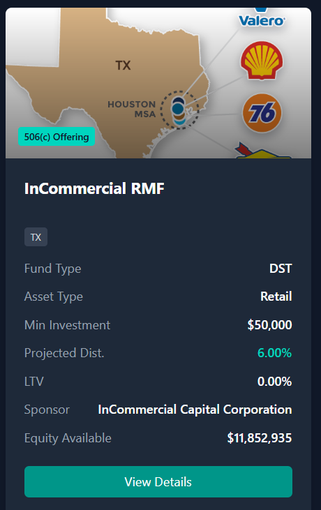 Four single-tenant fuel and convenience stores in Houston, Magnolia, and Santa Fe Texas